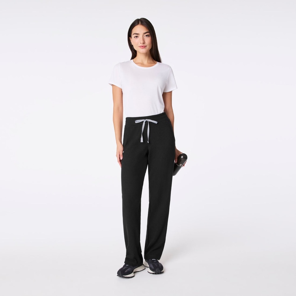 FIGS Off-Shift Waffle Straight Pants